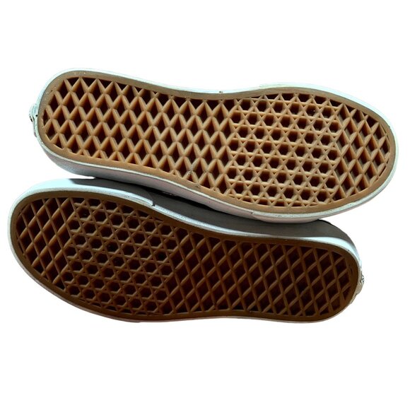 Vans Sneakers Womens Size 6 Blue Denim Acid Wash Patches High Top Skater Shoes - Picture 6 of 13